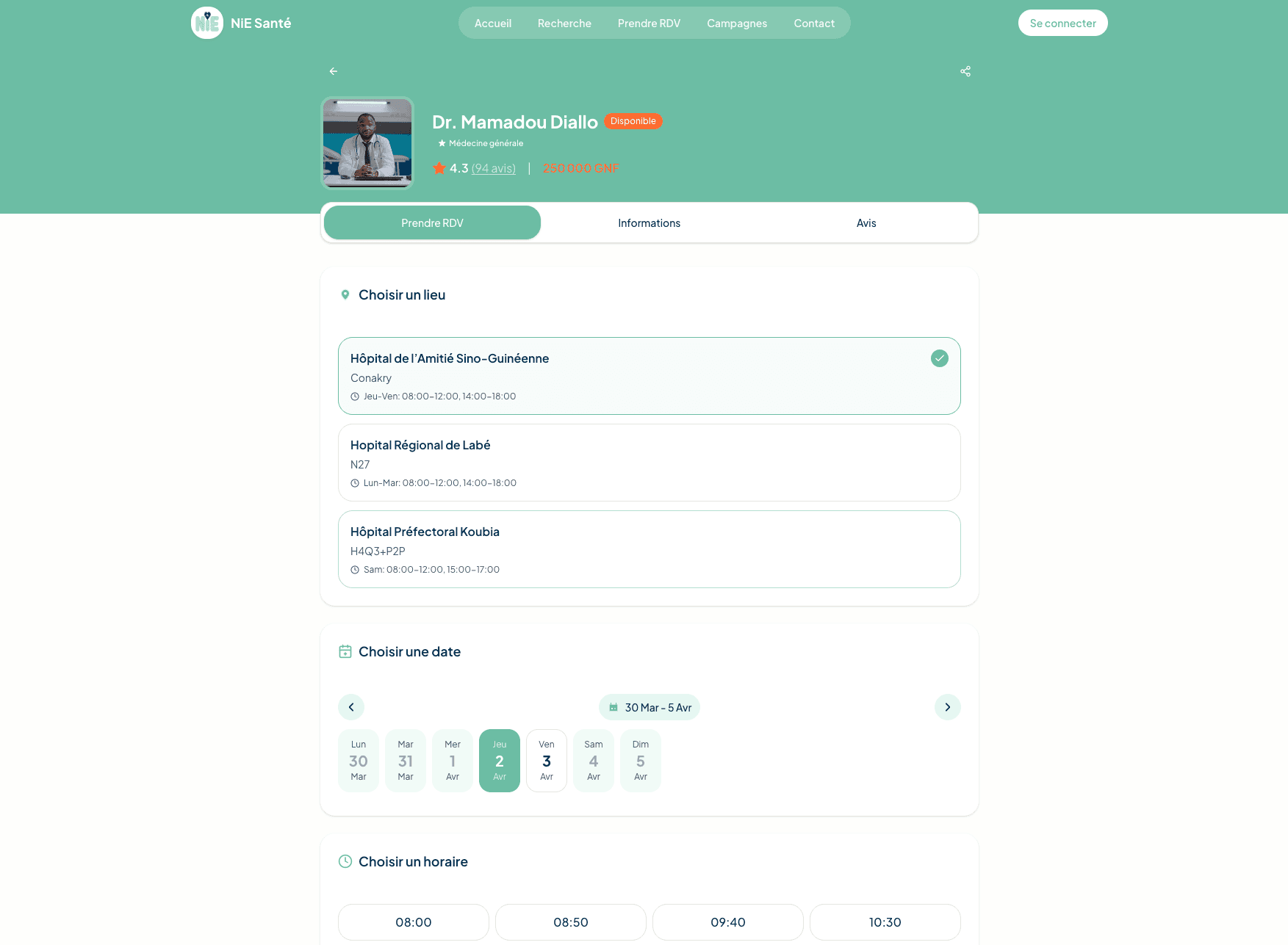 Profil médecin