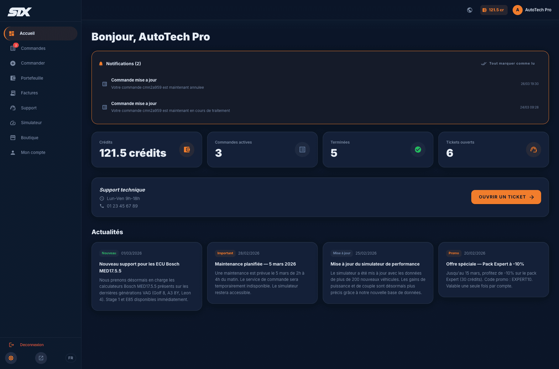 Espace client